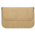 Business Card Holder - Lt Brown Soft Leatherette